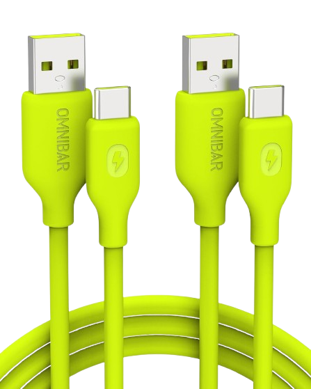Silicone USB A to USB C Cable